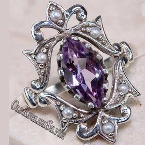 Amethyst SS Ring